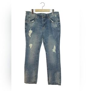 Levis Men's Straight Distressed Jeans Size 34